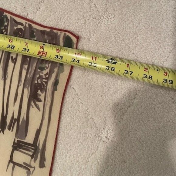 RALPH LAUREN Silk Scarf Woman in PARIS print with original  box – 36 inch - Picture 9 of 12